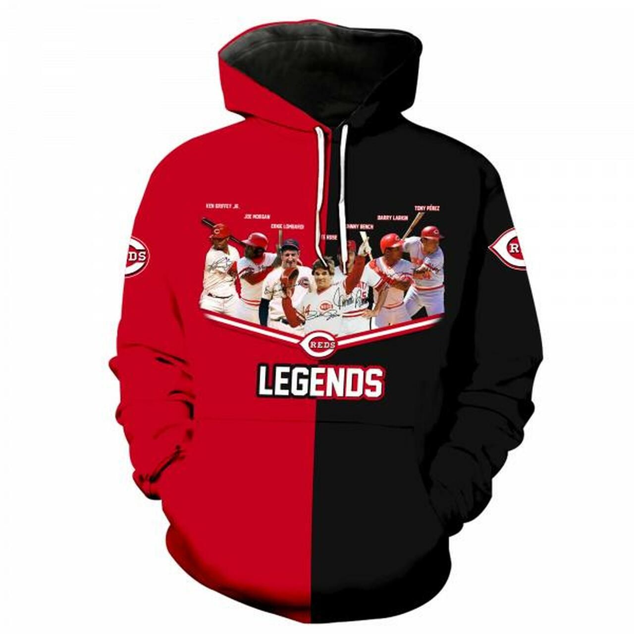 Men / Women Cincinnati Reds Legends 3D Hoodie Men / Women Cincinnati Reds Legends 3D Hoodie
