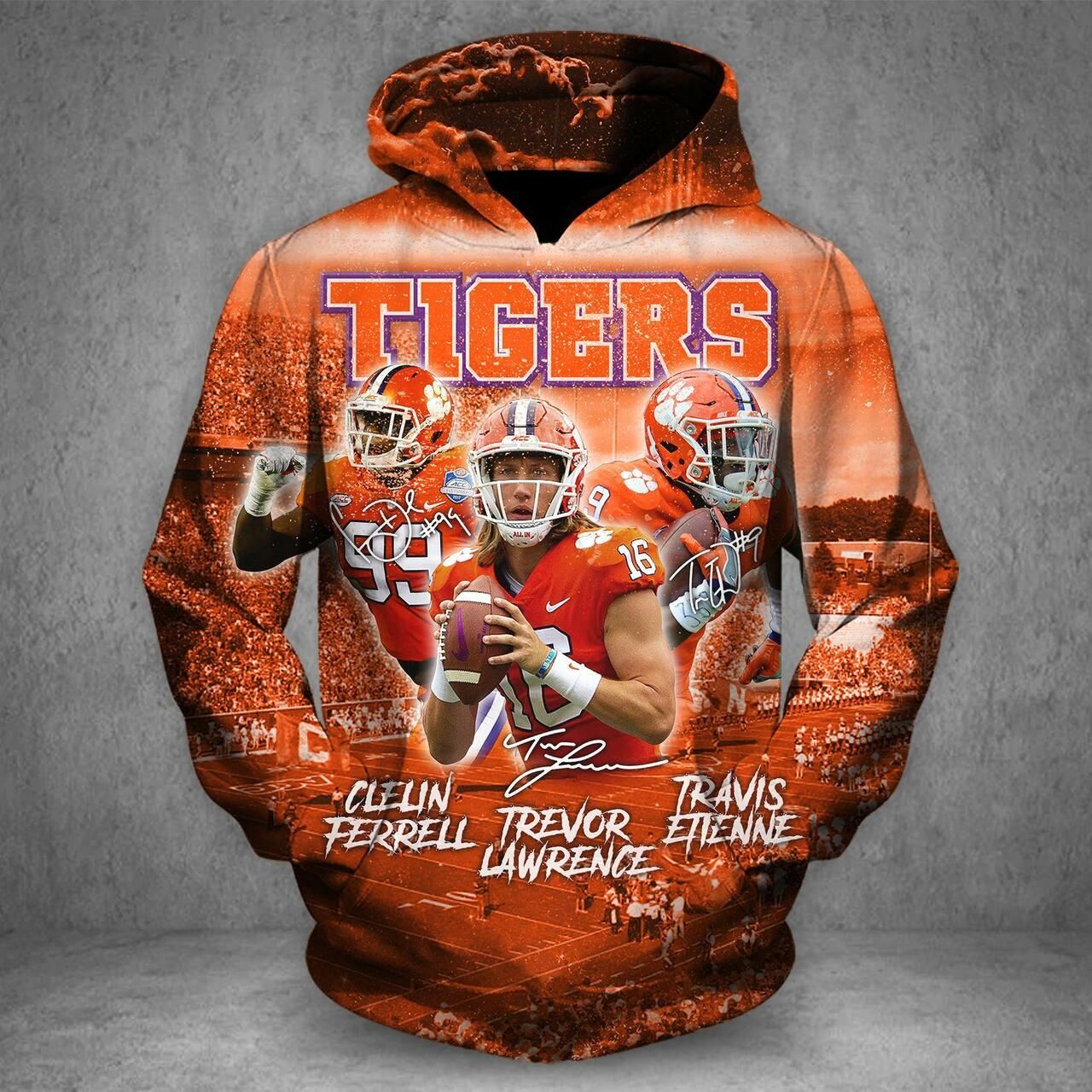 Men / Women Clemson Tigers 3D Hoodie Men / Women Clemson Tigers 3D Hoodie