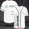 Mercedes Amg Petronas Formula One Team White Baseball Jersey