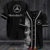Mercedes-Benz Skull Black Baseball Jersey