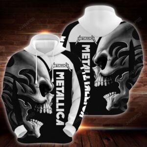 Metallica Rock Skull Men and Women 3D Hoodie Shirt Metallica Skull Rock Band 3D Shirt Metallica Band Design 3D Full Printed High Quality 2020 - 36e8b4f26d4d