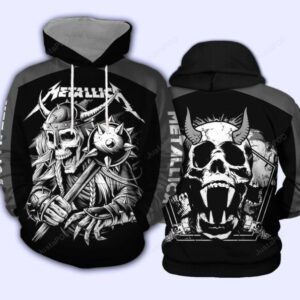 Metallica Skull Combatant 3d Hoodie For Men For Women Metallica All Over Printed Hoodie. Metallica 3d Shirt - a244ce26eac5