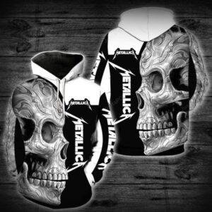Metallica Sugar Skull Men and Women 3D Hoodie and Zip Hoodie Metallica Sugar Skull 3D Shirt Metallica Rock Band 3D All Over Printed Shirts - 8e77f4a93813