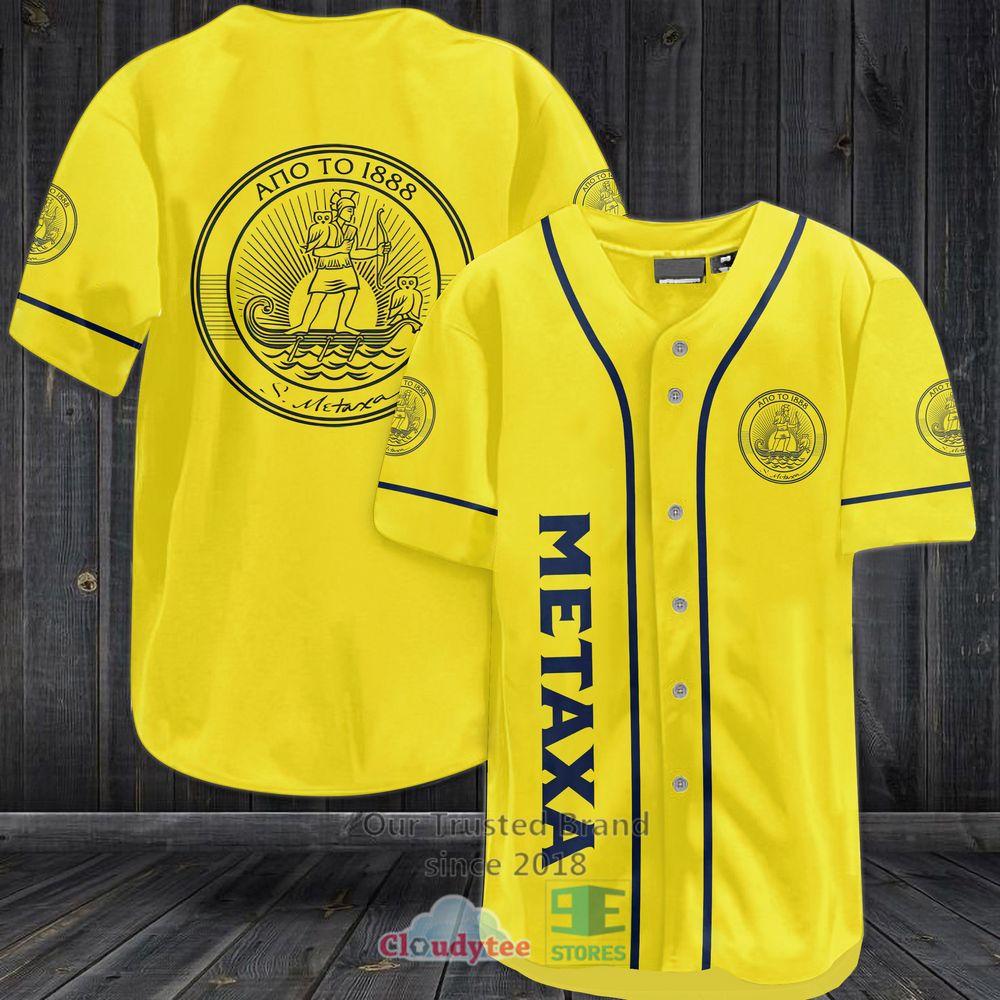 Metaxa Ano To 1888 Baseball Jersey Shirt Metaxa Ano To 1888 Baseball Jersey Shirt