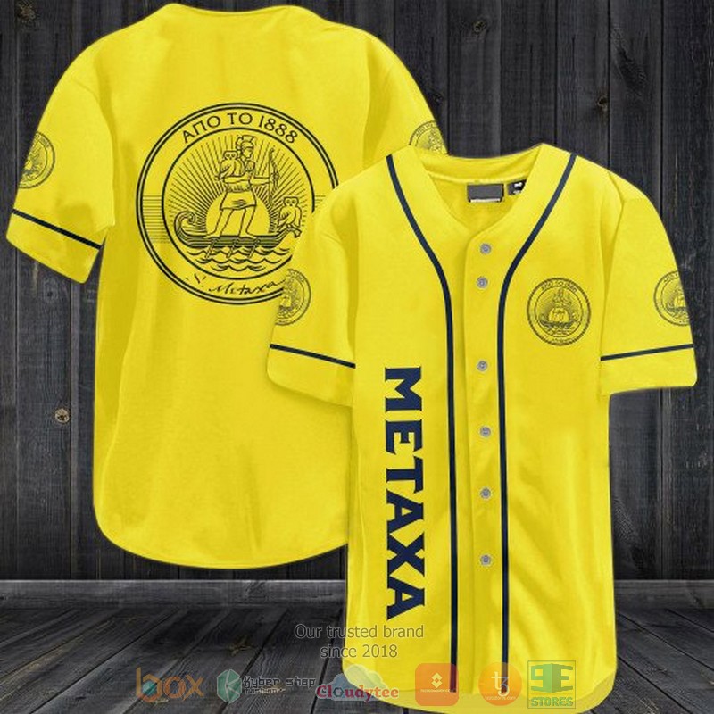 Metaxa Yellow Baseball Jersey Metaxa Yellow Baseball Jersey