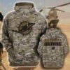 Miami Dolphins Camo Pullover And Zippered Hoodies Custom 3d Graphic Printed 3d Hoodie For Men For Women - 4e333163e287