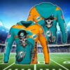 Miami Dolphins Hip Hop Skull Pullover And Zippered Hoodies Custom 3d Graphic Printed 3d Hoodie For Men For Women - edcab021cfaa