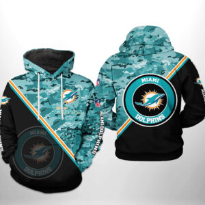Miami Dolphins NFL Camo Team 3D Printed Hoodie/Zipper Hoodie - 86b6fbcf7346