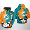 Miami Dolphins NFL Grateful Dead 3D Printed Hoodie/Zipper Hoodie - acef8c1547cd