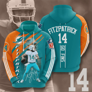 Miami Dolphins Ryan Fitzpatrick 3D Hoodie For Men For Women - 81d63407396f