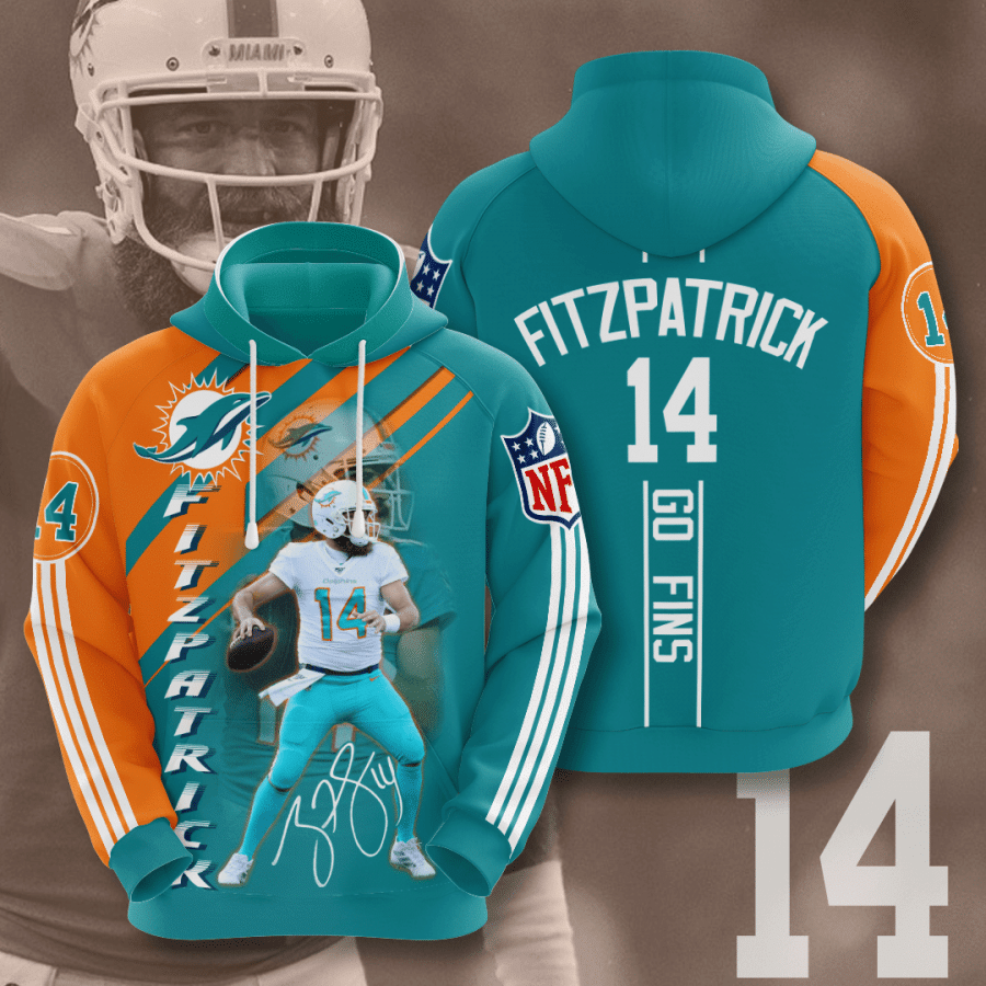 Miami Dolphins Ryan Fitzpatrick 3D Hoodie Sweatshirt For Fans Men Women All Over Printed Hoodie - bc4f86ce80df Miami Dolphins Ryan Fitzpatrick 3D Hoodie Sweatshirt For Fans Men Women All Over Printed Hoodie - bc4f86ce80df