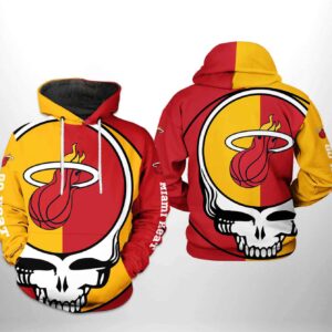 Miami Heat NBA Grateful Dead 3D Printed Hoodie/Zipper Hoodie - e428227a0cf0