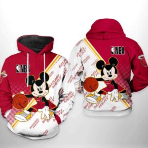 Miami Heat NBA Mickey 3D Printed Hoodie/Zipper Hoodie - bc652fd6f695