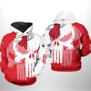 Miami Heat NBA Team Skull 3D Printed Hoodie/Zipper Hoodie - 0a31dfd39687