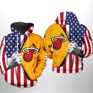 Miami Heat NBA US Flag Team 3D Printed Hoodie/Zipper Hoodie - e4eebf379f8a