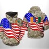 Miami Hurricanes NCAA US Flag Camo Veteran 3D Printed Hoodie/Zipper Hoodie - 3723a77bf8fd