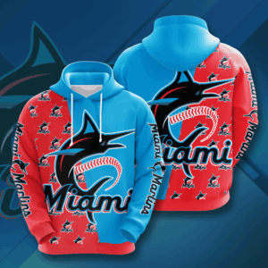Miami Marlins 3D Hoodie - 4cb108b73eab