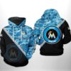 Miami Marlins MLB Camo Team 3D Printed Hoodie/Zipper Hoodie - 1414342c73a4