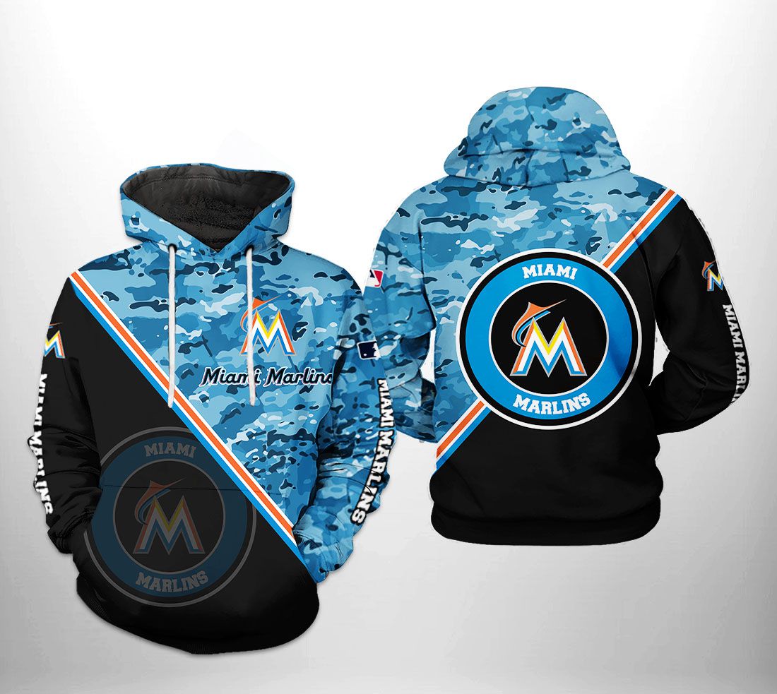 Miami Marlins MLB Camo Team 3D Printed Hoodie/Zipper Hoodie - 1414342c73a4 Miami Marlins MLB Camo Team 3D Printed Hoodie/Zipper Hoodie - 1414342c73a4