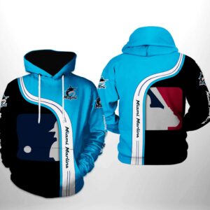 Miami Marlins MLB Team 3D Printed Hoodie/Zipper Hoodie - df43449182de
