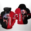 Miami Redhawks NCAA US Flag Skull 3D Printed Hoodie/Zipper Hoodie - 9a5b1e4e386c