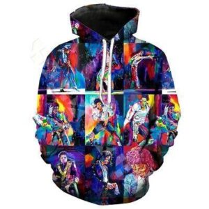 Michael Jackson Pullover And Zip Pered Hoodies Custom 3D Michael Jackson Graphic Printed 3D Hoodie All Over Print Hoodie For Men For Women - 7292273a4bd7