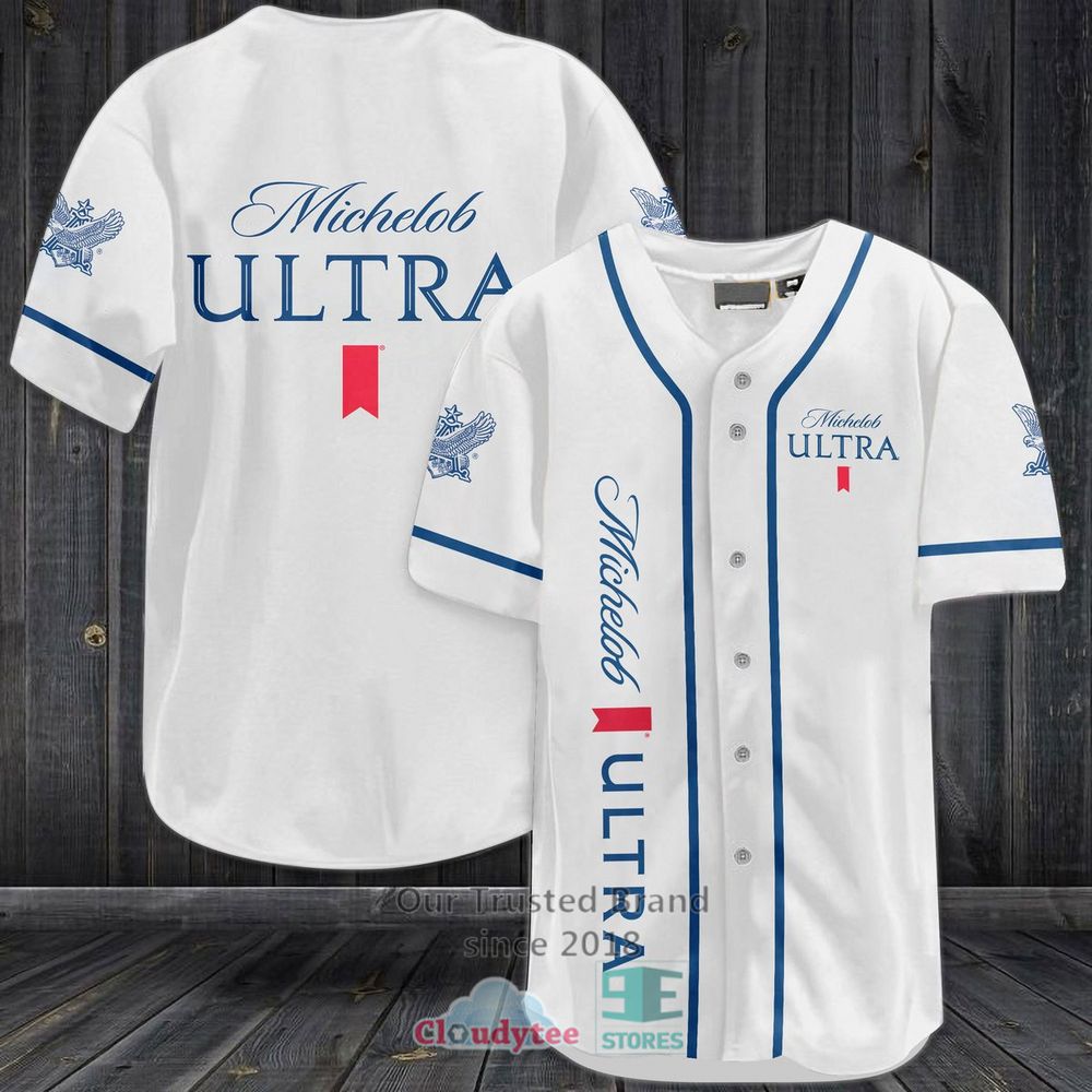 Michelob Ultra Baseball Jersey Shirt Michelob Ultra Baseball Jersey Shirt