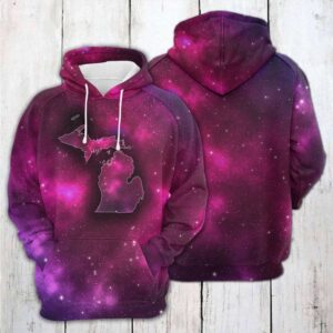 Michigan Purple Galaxy 3D Printed Hoodie/Zipper Hoodie - a54908828d85