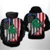 Michigan State Spartans NCAA US Flag 3D Printed Hoodie/Zipper Hoodie - c3f672d21a64