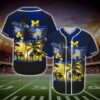 Michigan Wolverine Tropical Baseball Jersey