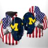 Michigan Wolverines NCAA US Flag 3D Printed Hoodie/Zipper Hoodie - 29ba2dd91143
