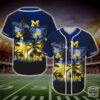 Michigan Wolverines Ncaa Palm Tree Baseball Jersey Shirt