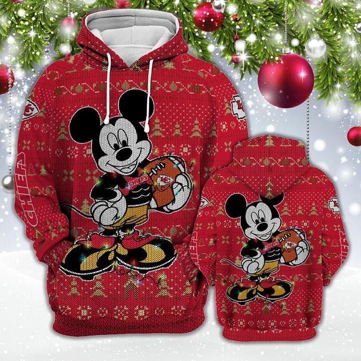 Mickey Disney Kansas City Chiefs Ugly Christmas Pullover And Zippered Hoodies Custom 3D Graphic Printed 3D Hoodie All Over Print Hoodie For Men For Women - 2da54fc3179f Mickey Disney Kansas City Chiefs Ugly Christmas Pullover And Zippered Hoodies Custom 3D Graphic Printed 3D Hoodie All Over Print Hoodie For Men For Women - 2da54fc3179f