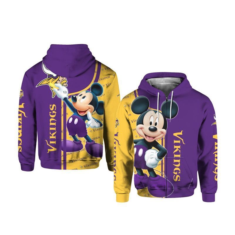 Mickey Disney Minnesota Vikings Pullover And Zip Pered Hoodies Custom 3D Graphic Printed 3D Hoodie All Over Print Hoodie For Men For Women - f4a5a58c103f Mickey Disney Minnesota Vikings Pullover And Zip Pered Hoodies Custom 3D Graphic Printed 3D Hoodie All Over Print Hoodie For Men For Women - f4a5a58c103f