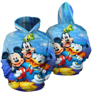 Mickey Goofy Donald 3D Printed Hoodie/Zipper Hoodie - c4b96f0d2cde