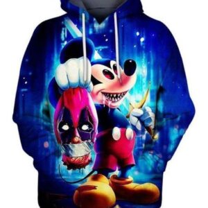 Mickey Kill Deadpool Walt Disney Mavel 3D Hoodie For Men For Women Mickey Kill Deadpool All Over Printed Hoodie. Mickey Kill Deadpool 3D Full Printing Shirt - c2fc769becbc