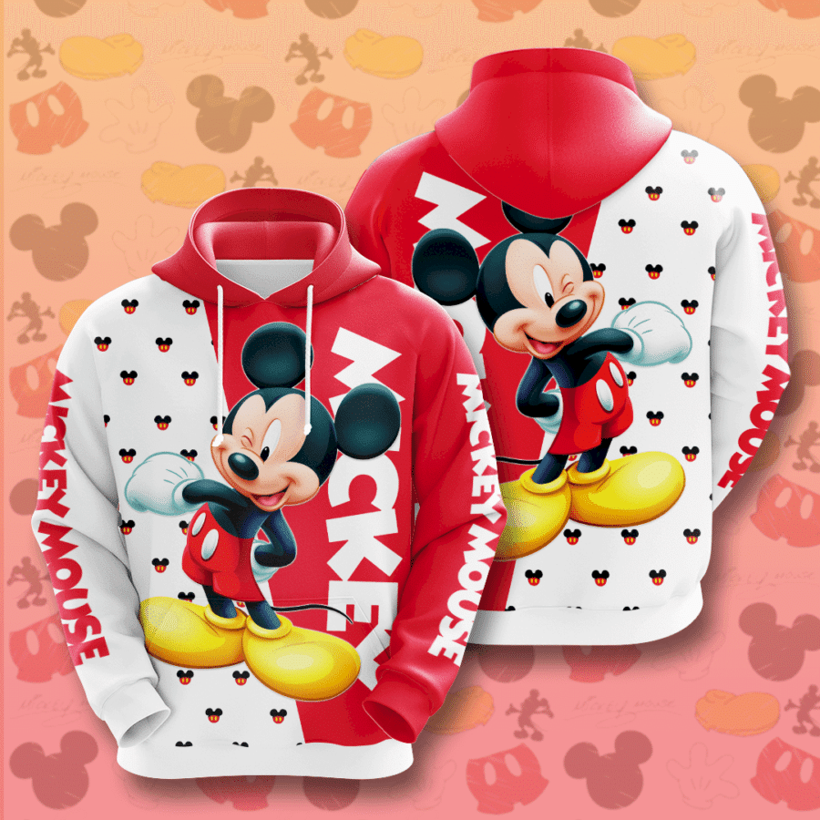 Mickey Mouse 3D Hoodie IPQ4642 All Over Print For Men And Women - e400578f205c Mickey Mouse 3D Hoodie IPQ4642 All Over Print For Men And Women - e400578f205c