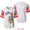 Mickey Mouse & Friends Disney Pinstripe White Baseball Jersey