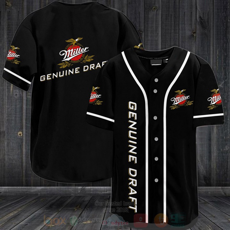 Miller Genuine Draft Baseball Jersey Shirt Miller Genuine Draft Baseball Jersey Shirt