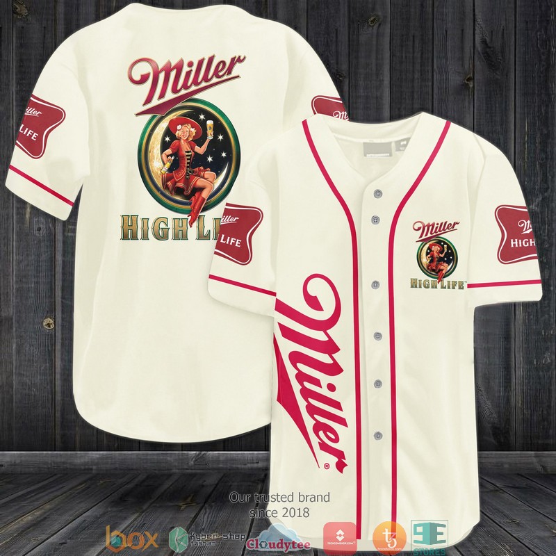 Miller High Life Baseball Jersey Miller High Life Baseball Jersey