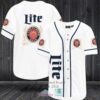 Miller Lite A Fine Pilsner Beer Baseball Jersey Shirt