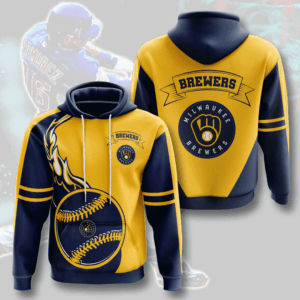 Milwaukee Brewers 3D Hoodie - 0977e3eb7492