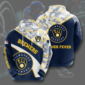 Milwaukee Brewers 3D Hoodie - b2abe74fa416