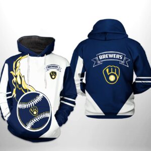 Milwaukee Brewers MLB Classic 3D Printed Hoodie/Zipper Hoodie - b5f89c33ab20