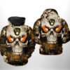 Milwaukee Brewers MLB Skull 3D Printed Hoodie/Zipper Hoodie - d301e35b8564