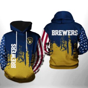 Milwaukee Brewers MLB Team US 3D Printed Hoodie/Zipper Hoodie - 194184ab91c6