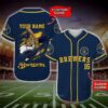 Milwaukee Brewers Mlb Personalized Baseball Jersey