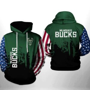 Milwaukee Bucks NBA Team US 3D Printed Hoodie/Zipper Hoodie - 8b7d2603b627