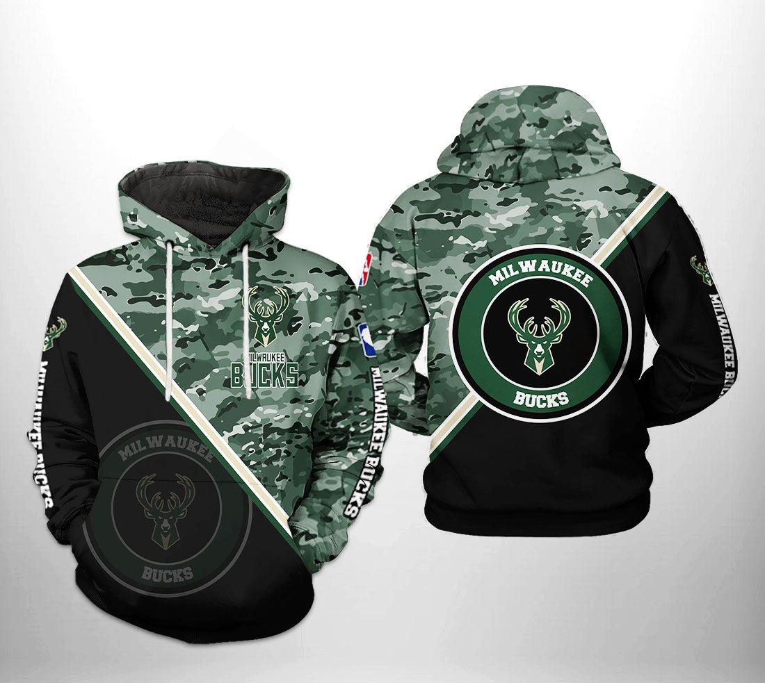 Milwaukee Bucks NBA US Camo Team 3D Printed Hoodie/Zipper Hoodie - d759bc0f629b Milwaukee Bucks NBA US Camo Team 3D Printed Hoodie/Zipper Hoodie - d759bc0f629b
