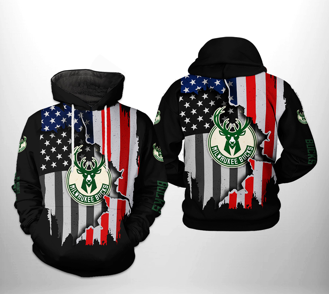 Milwaukee Bucks NBA US Flag Team 3D Printed Hoodie/Zipper Hoodie - eeecd8153534 Milwaukee Bucks NBA US Flag Team 3D Printed Hoodie/Zipper Hoodie - eeecd8153534